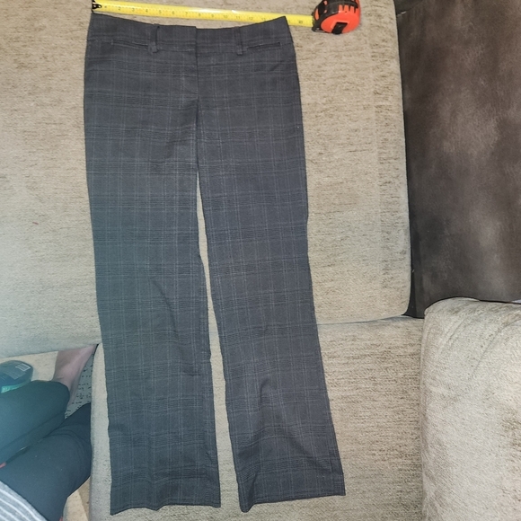 LOFT Pants - LOFT Charcoal Plaid Trousers